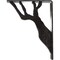 Ekena Millwork Damon Wrought Iron Bracket, (Triple center brace), Antiqued Silver 2"W x 7 1/2"D x 10"H BKTM02X07X10TDAASV - alternate 5